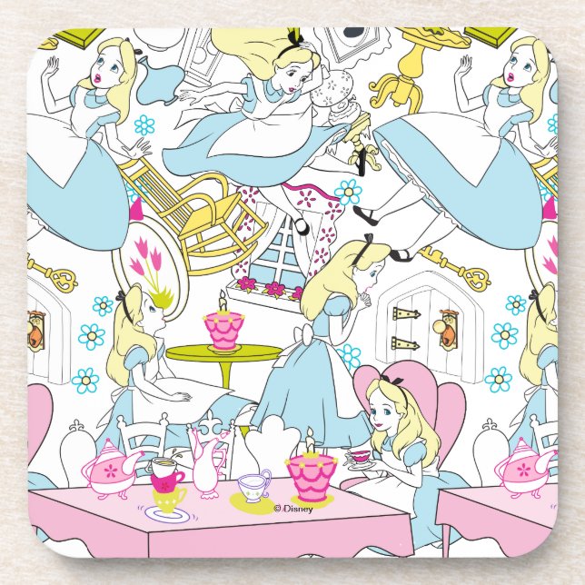 Dessous-de-verre Alice au pays des merveilles | Motif surdimensionn (Devant)