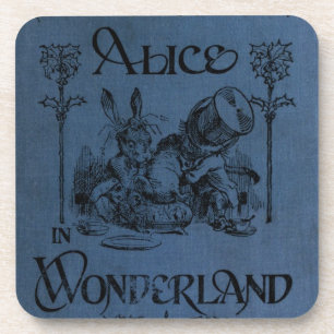 Dessous-de-verre Alice dans la couverture de livre du pays des