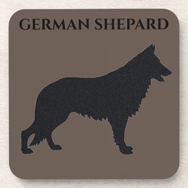 Dessous de verre ALLEMAND SHEPARD avec dossier en  (Devant)