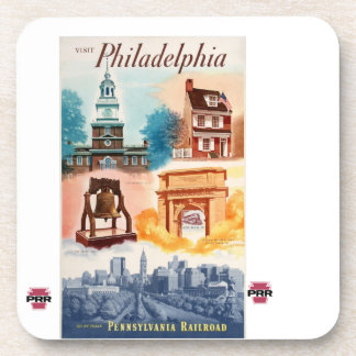 Dessous-de-verre Allez à Philadelphie sur le PRR