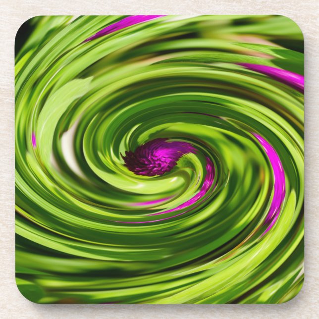 Dessous-de-verre Allium Abstrait (Devant)