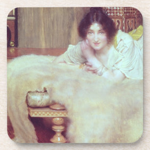 Dessous-de-verre Alma-Tadema un auditeur : La couverture d'ours,