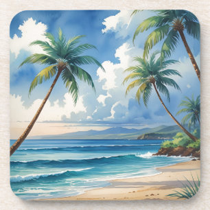 Dessous-de-verre Aloha Voyage Hawaïen De Style vintage De Hawaii