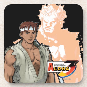 Dessous-de-verre Alpha 3 Ryu et Akuma de Street Fighter
