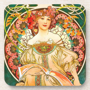 Dessous-de-verre Alphonse Mucha Art Nouveau Daydream