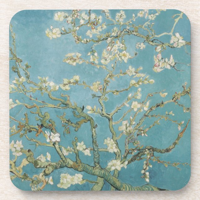 Dessous-de-verre Amandiers en fleurs par Vincent Van Gogh (Devant)