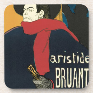 Dessous-de-verre Ambassadeurs, Aristide Bruant par Toulouse Lautrec