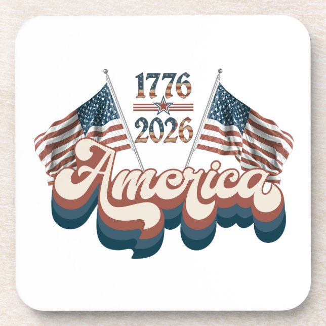 Dessous-de-verre America 1776–2026, Patriotic, USA 250 Years (Devant)