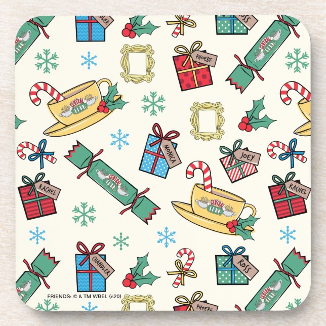 Dessous-de-verre AMIS™ | Motif d'icône de Noël (Devant)