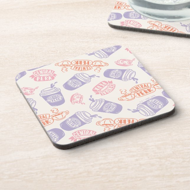 Dessous-de-verre AMIS™ | Pastel Central Perk Motif (Côté gauche)