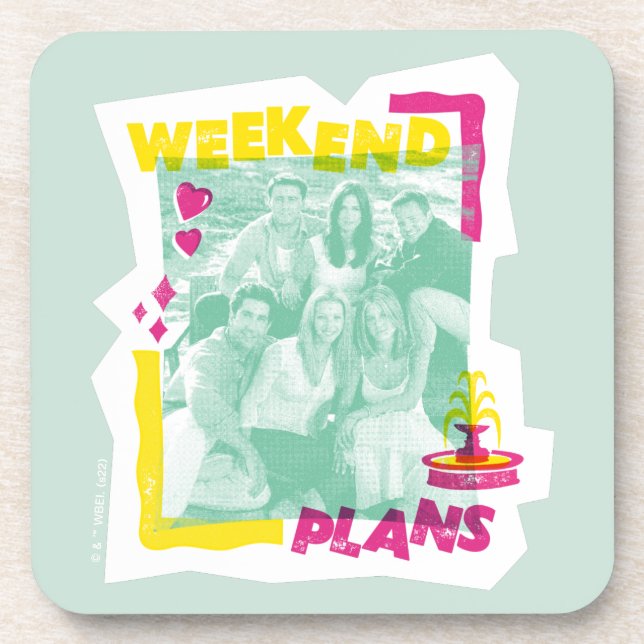 Dessous-de-verre AMIS™ | Plans de fin de semaine (Devant)