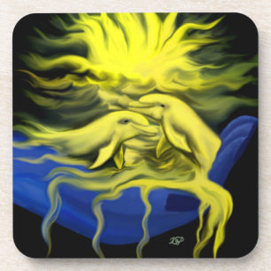 Dessous-de-verre Amour dauphin