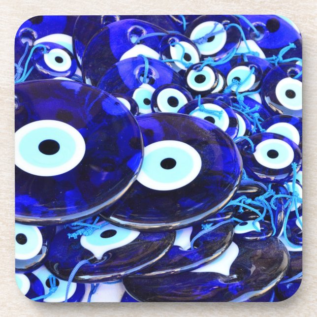 Dessous-de-verre Amulettes des yeux bleus (Devant)