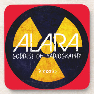 Dessous-de-verre Amusante déesse ALARA de la radiographie