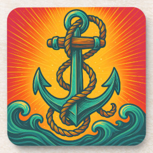 Dessous-de-verre Ancre nautique