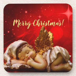 Dessous-de-verre Ange couchant Bébé Jésus Noël