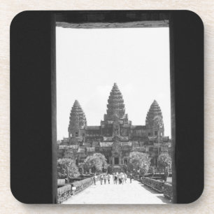 Dessous-de-verre Angkor Cambodge, Vue de la porte d'Angkor Wat 2