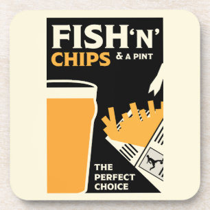 Dessous-de-verre Anglais Classique Poisson Et Chips