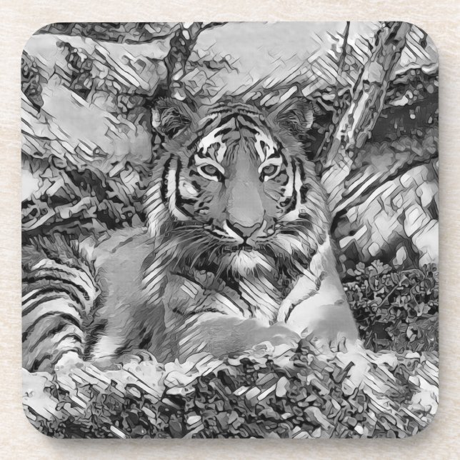 Dessous-de-verre AnimalArtBW_Tiger_001 (Devant)