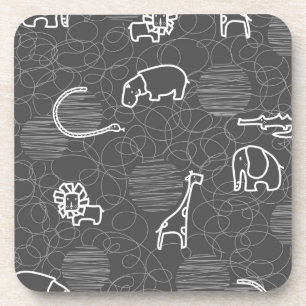Dessous-de-verre animaux 5 de safari