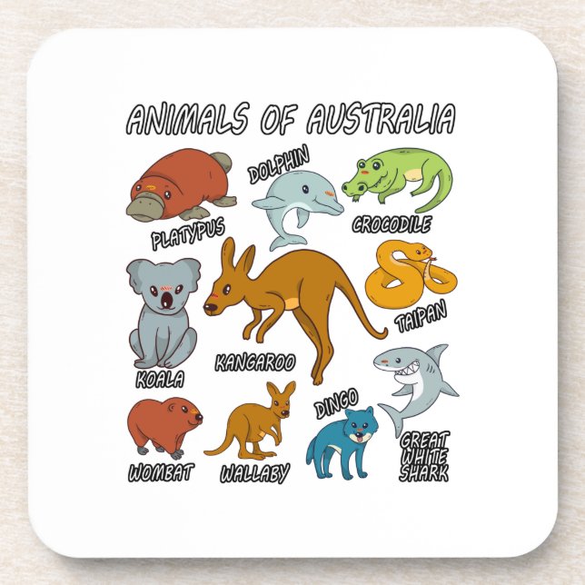 Dessous-de-verre Animaux D'Australie (Devant)