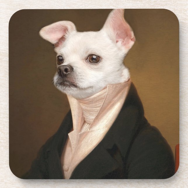 Dessous-de-verre Animaux de bébés cutest | Royal Chihuahua Portrait (Devant)