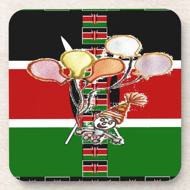Dessous-de-verre anniversaire du Kenya (Devant)