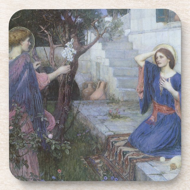 Dessous-de-verre Annonciation de John William Waterhouse (Devant)