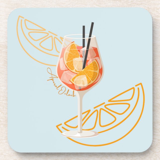 Dessous-de-verre Aperol O'Clock (Devant)