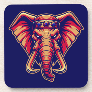 Dessous-de-verre Apex Pachyderm - Navy Blue and Orange Edition