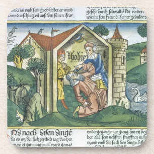 Dessous-de-verre Apocryphes : Tobit est aveuglé par les crottes du