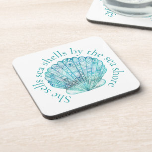 Dessous-de-verre Aqua Sea Shell