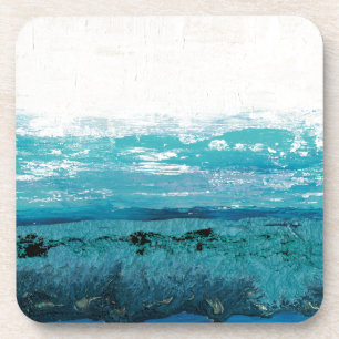 Dessous-de-verre Aquarelle bleu saphir