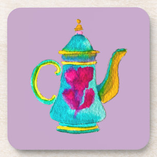 Dessous-de-verre Aquarelle couleur turque teapot