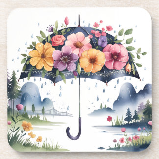 Dessous-de-verre Aquarelle Élégante Florale