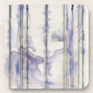Dessous-de-verre Aquarelle libre d'expression de violette