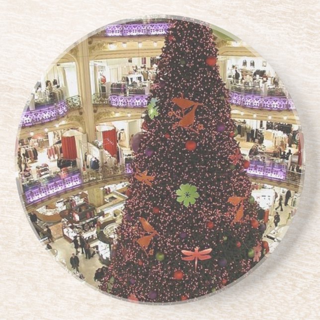Dessous de verre Arbre de Noël Paris Lafayette (Devant)