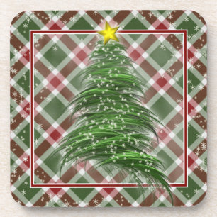 Dessous-de-verre Arbre de Noël sur plaid