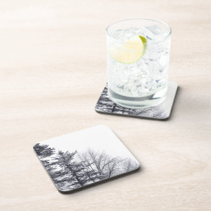 Dessous-de-verre Arbres couverts de neige : Verticaux