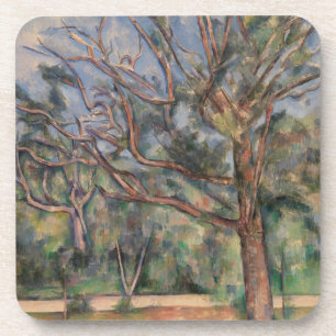 Dessous-de-verre Arbres et Route, Paysage Post-Impressionniste