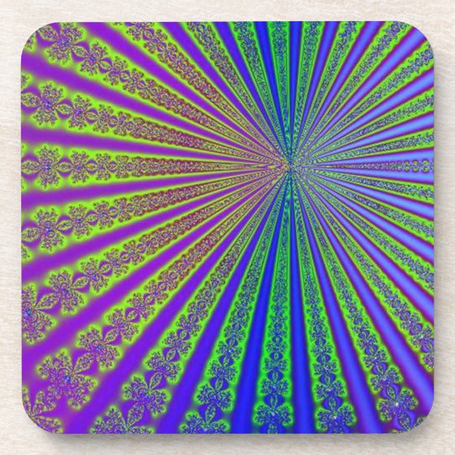 Dessous-de-verre Arc arc-en-ciel hypnotique (Devant)