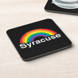 DESSOUS-DE-VERRE ARC-EN-CIEL DE FIERTÉ DE SYRACUSE LGBT