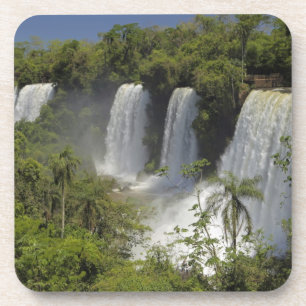 Dessous-de-verre Argentine, les chutes d'Iguacu au soleil.