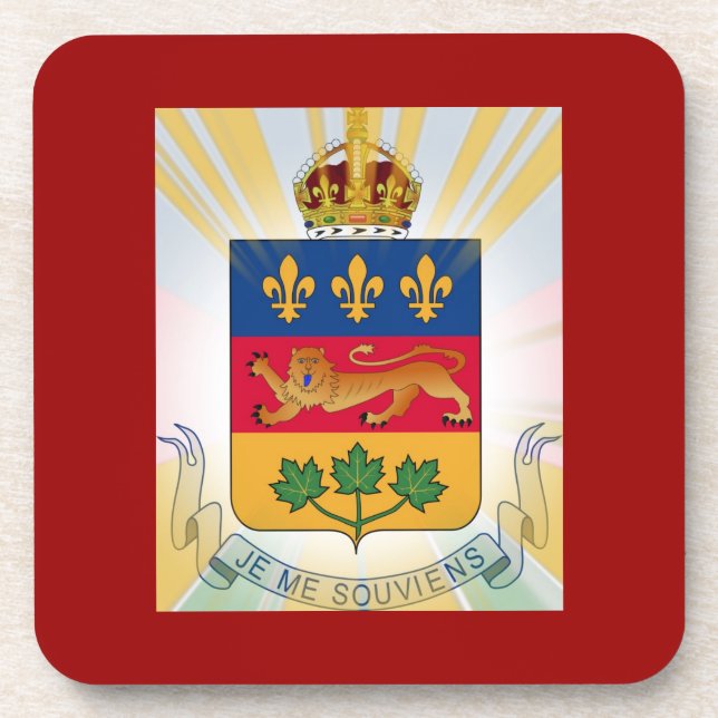 Dessous-de-verre Armoiries du Québec (Devant)