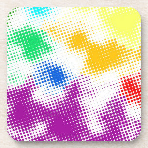 Dessous-de-verre Arrière - plan coloré tramé aléatoire