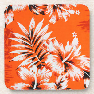 Dessous-de-verre Arrière - plan de fleurs d'Hibiscus