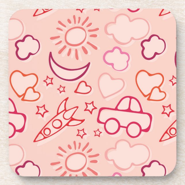 Dessous-de-verre arrière - plan de jouet (Devant)