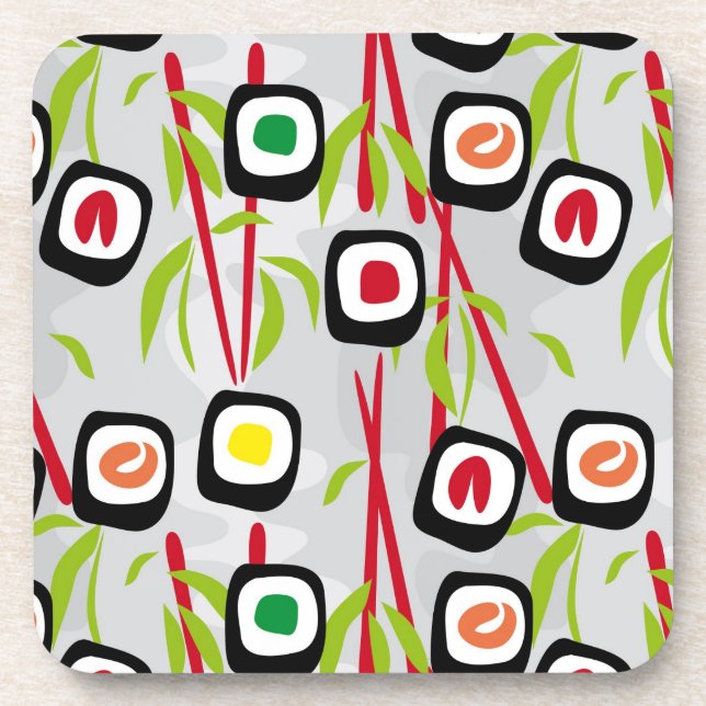 Dessous-de-verre Arrière - plan de sushi (Devant)