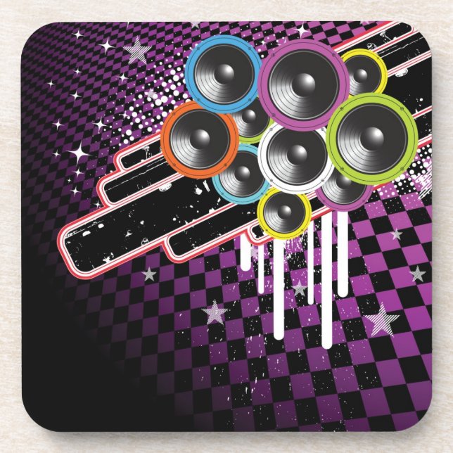 Dessous-de-verre Arrière - plan grunge (Devant)