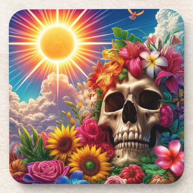 Dessous-de-verre Art crâne (Devant)